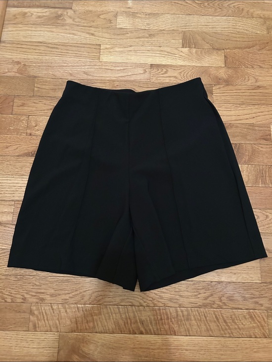 Boston Proper Pants - Boston Proper Black Tailored High-Waist Bermuda Shorts